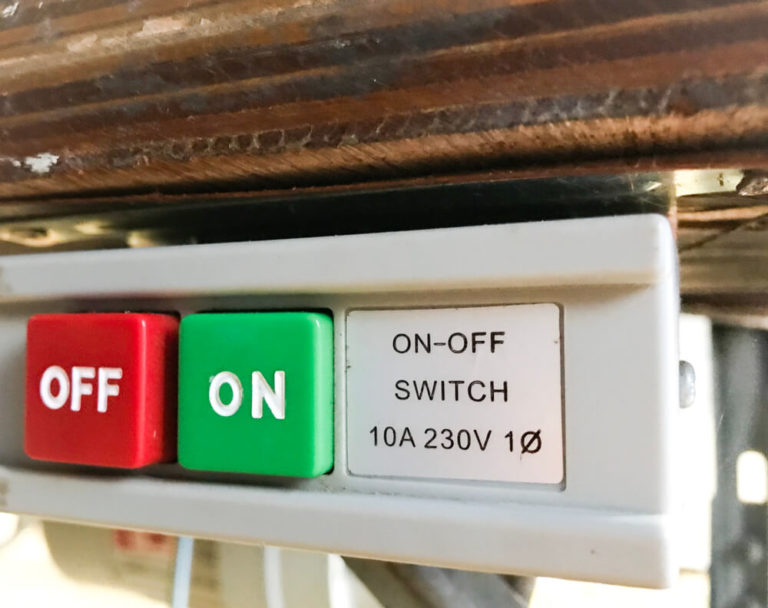 Find Your Power Cord and Your On-Off Switch